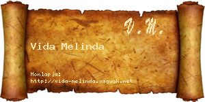 Vida Melinda névjegykártya