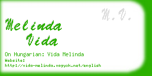 melinda vida business card